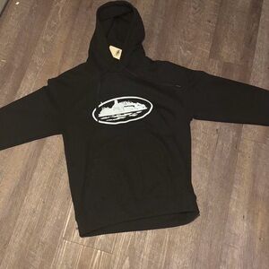 White on black corteiz hoodie